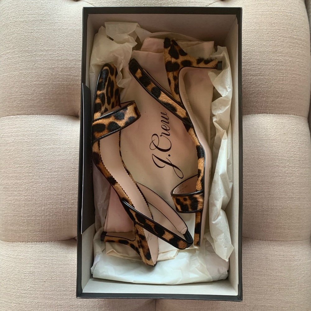 JCrew Leopard Print Pumps
